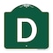 Signmission Designer Series Sign-Sign W/ Letter D, Green & White Aluminum Sign, 18" x 18", GW-1818-22958 A-DES-GW-1818-22958 - alternate 1